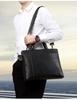 Herren Aktentasche aus echtem Leder - Handtasche und Umhängetasche mit großer Kapazität für Business und Freizeit