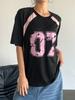 Hot-selling women's short-sleeved printed sports jersey, summer slim fit women's T-shirt, beautiful and fashionable women's clothing.