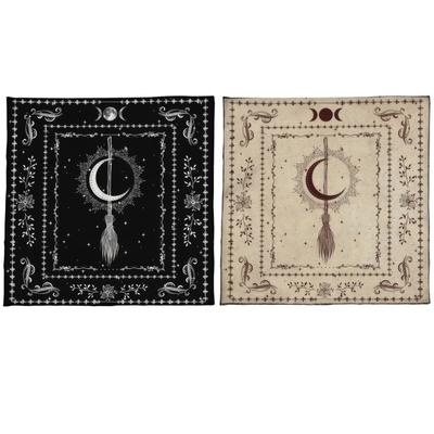 Astrology Tarots Table Altar Cloth Metaphysical Board Mat Pendulums Divinations Altar Tablecloth Board Game Cards Pad
