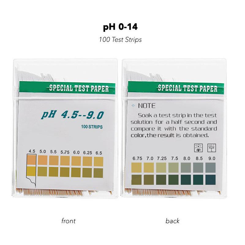 Strisce Reattive PH Per Urina E Saliva, 100 Pezzi, Gamma 4.5-9.0, Precisione Affidabile, Facili Da Usare