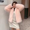 Winter Popular Hooded Daughter Wind Tuscan Fur Coat Women's Fur Coat Imitation Fox Fur Coat