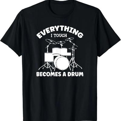 Drummer Kids Men Women T-Shirt