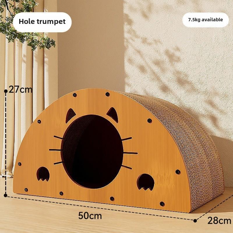 Noua jucărie pentru pisici, jucărie pentru pisici, jucărie pentru animale de companie, cu sistem integrat de joacă și somn, mansion villa, dublu strat din lemn pentru pisici, cuib multifuncțional pentru pisici, rezistent la zgârieturi