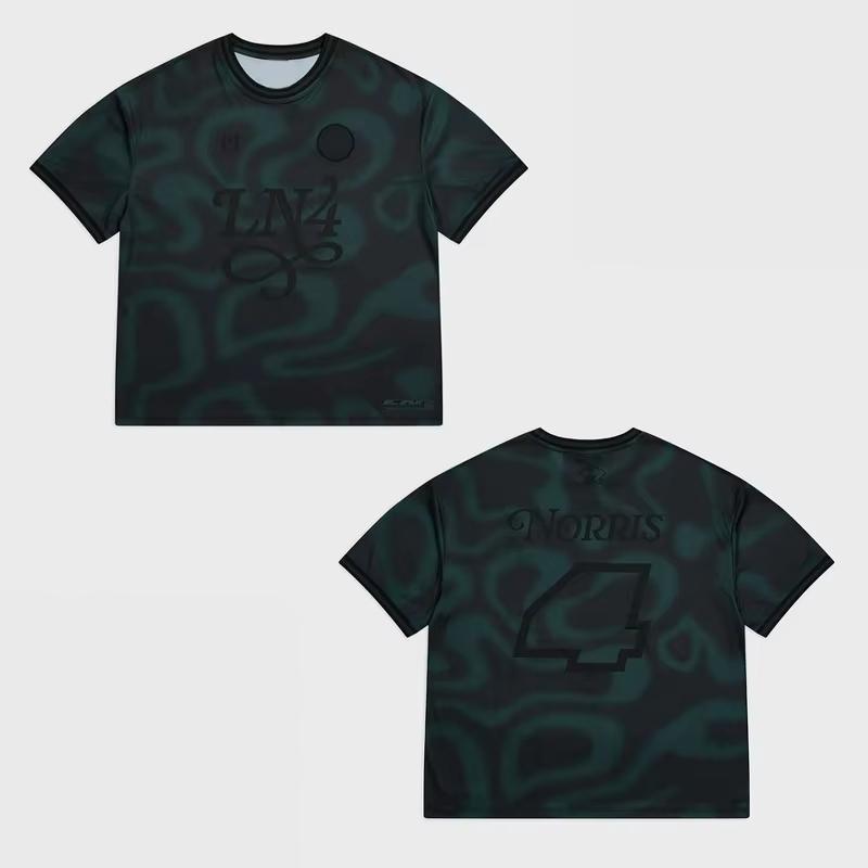 2025 New Ln4 Grandstand'25 Jersey Lando Norris Extreme Sports Breathable Quick Drying Short Sleeved Tee Men's T-shirt Sweatshirt