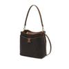 Daks Brown Dd Pattern Logo Decorated Leather Bucket Bag Dcba6f872w3