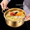 Verdickter Koreanischer Ramen-Topf aus 304 Edelstahl
