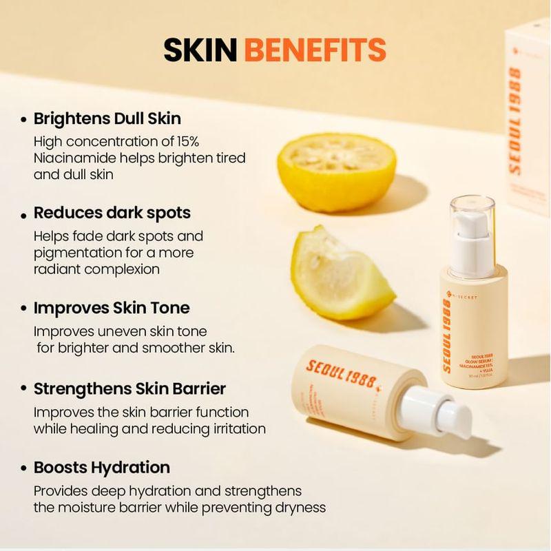 KSECRET - SEOUL 1988 Glow Serum : Niacinamide 15% + Yuja
