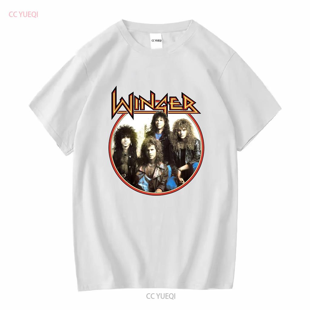 Winger Band CONCERT Rock Music T Shirt Cotton All Size AL173 vintage Washed fashion Breathable Soft Stretched Slightly