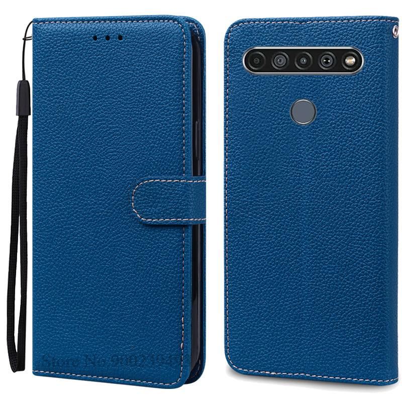 For LG K61 Etui Myk Silikon Lær Lommebok Flip Etui For LG K61 Deksel Coque For Fundas LG K61 LGK61 K 61 Telefonetuier Skall