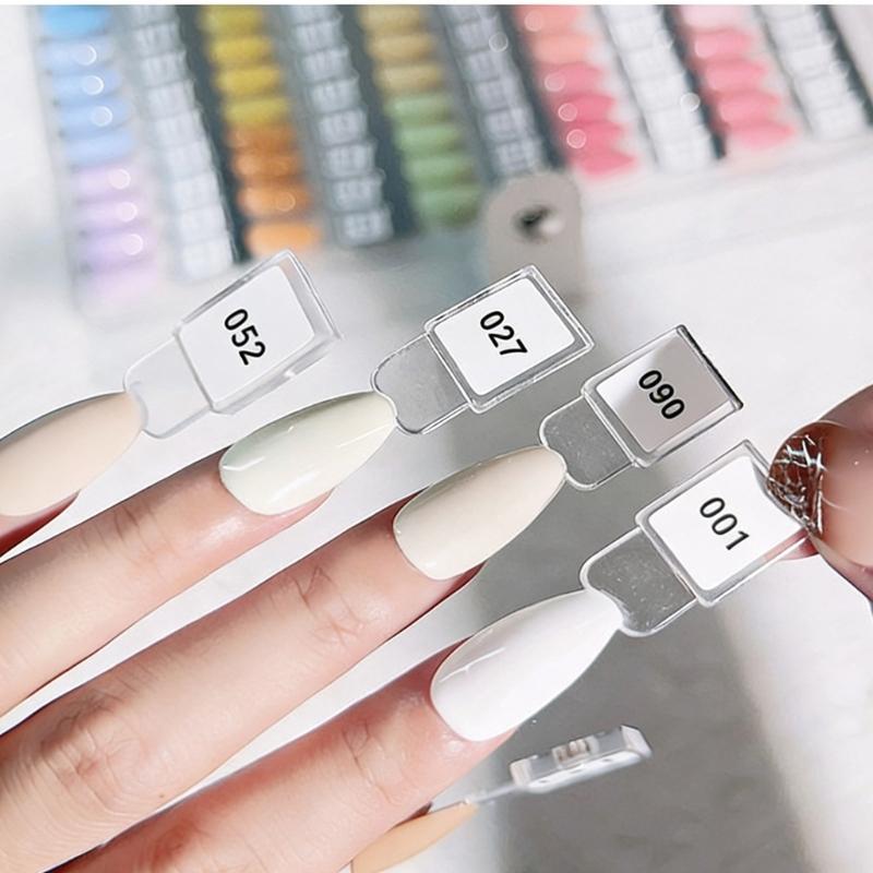Professional Magnetic Nail Color Display System with 120 Removable Tips and Numbered Labels for Salon and Home Use