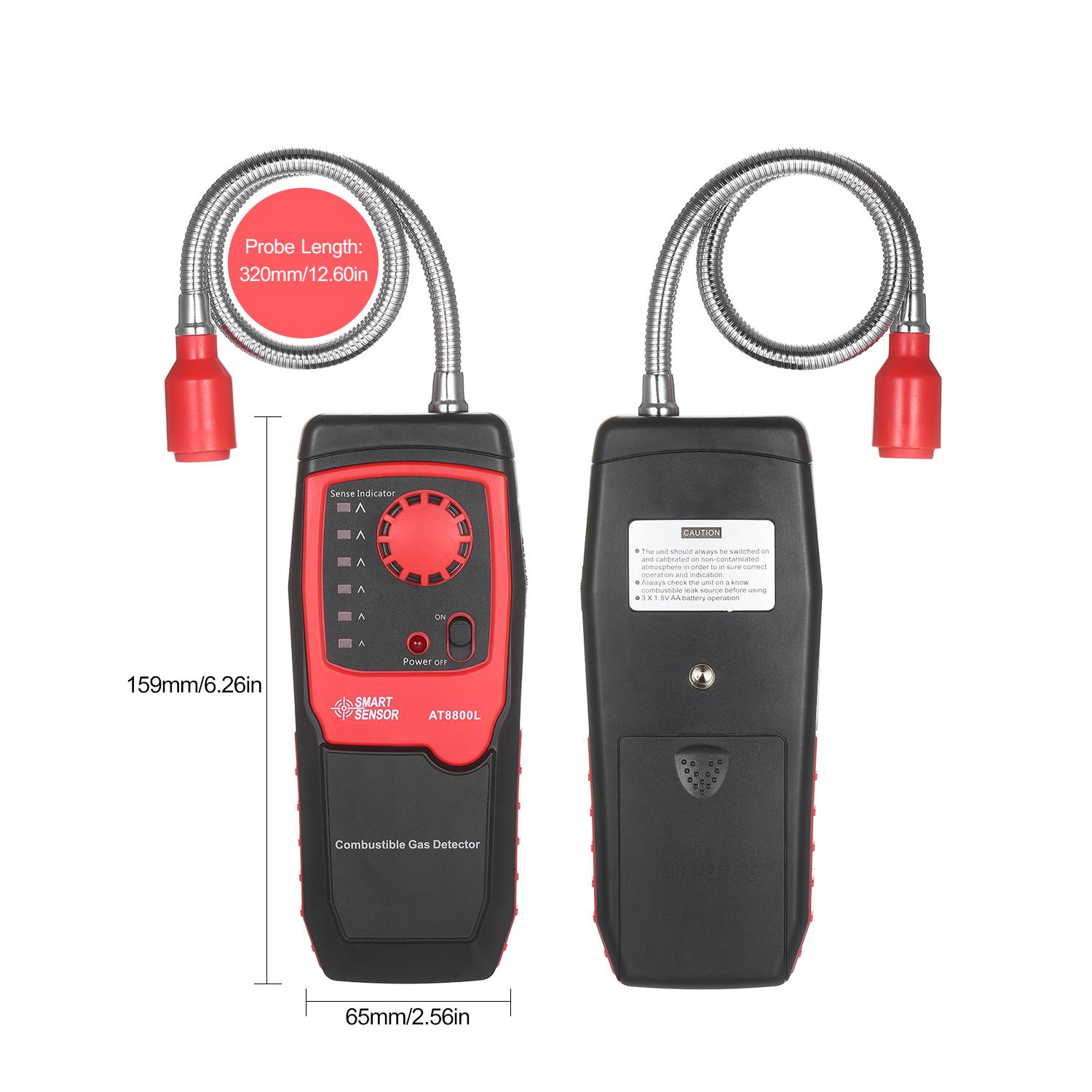 Rilevatore Perdite Gas ZL73B - Tester Portatile Per Gas Naturale E Propano Con Batterie