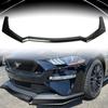 Front Spoiler Lower Lip Splitter For Ford Mustang 2018-2020 Black GT Style Front Blade Splitter Car Ornament Accessories