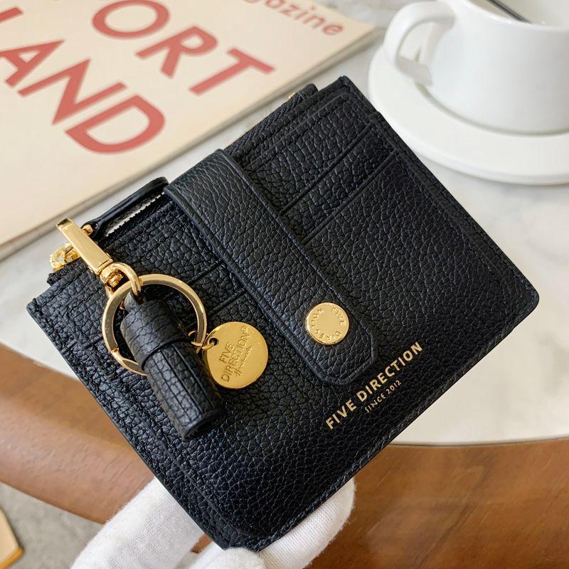 

Small and Ultra-Thin Premium Goatskin Japanese, Korean, European and American Card Holder Alcohol Black (goat grain cowhide)