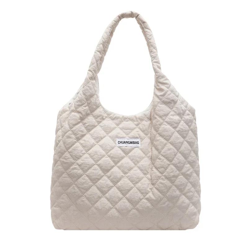 Korean Canvas Bag for Women New Autumn and Winter Lazy and Relaxed Casual Large Capacity Single Shoulder Bag
