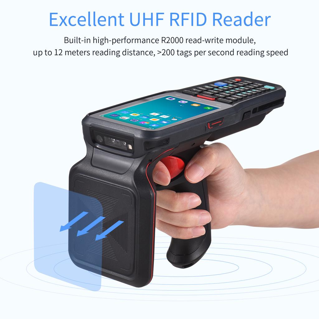 Android 10.0 1D/2D/QR Barcode Scanner Handheld Mobile Terminal PDA with Honeywell 2D Scan Engine
