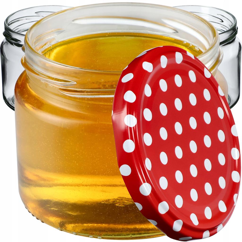 KADAX 10x Glass Jar 330ml Jars for Preserves Jam Honey Jams