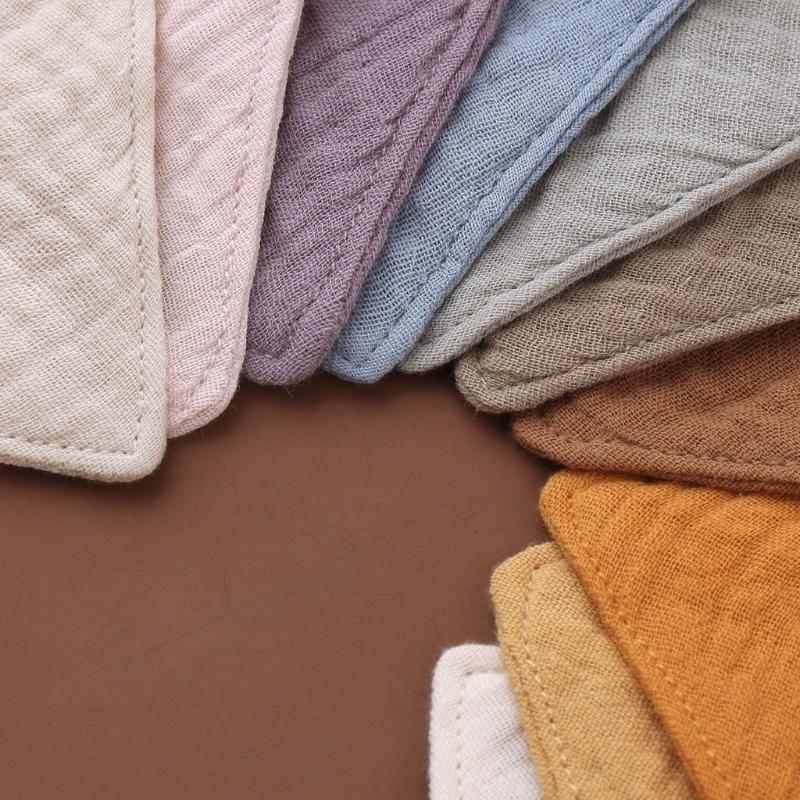 4 Stück Baby Kleinkind Fütterungslätzchen Weiches Reines Baumwoll-Bandana Kleinkind Sabbertuch Dreieck Schal Geschenke Musselin Saugfähiges Speichel T