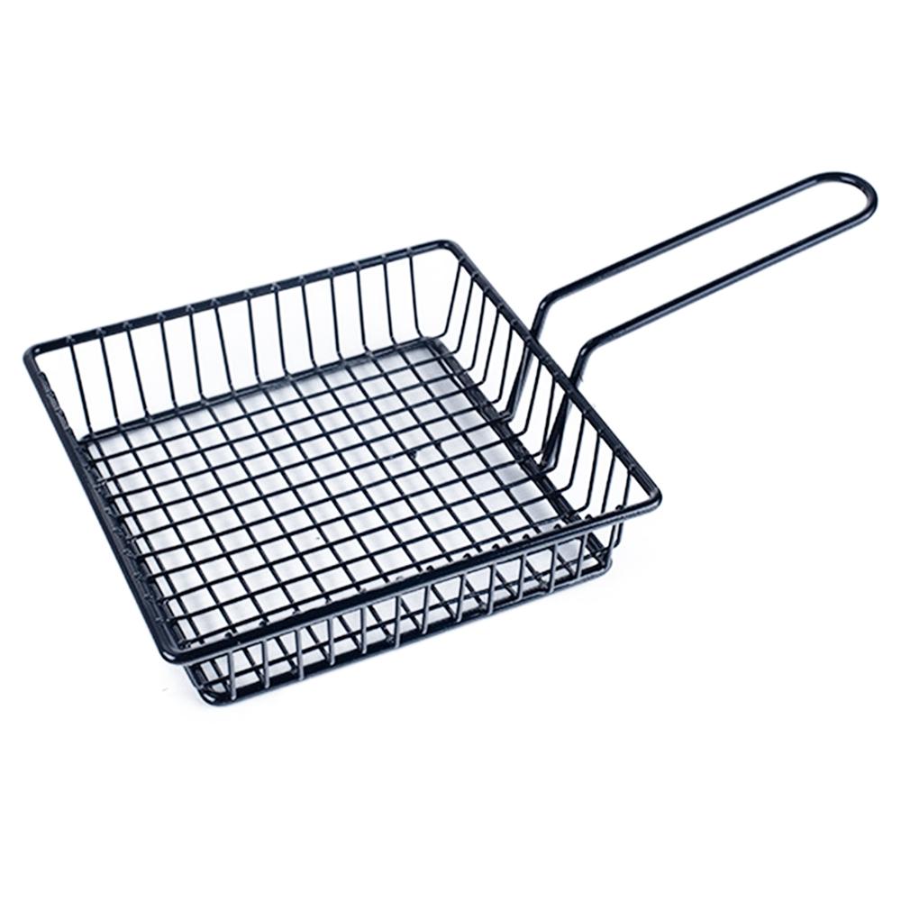 Košík na hranolky Nerezový Košík na svačinu na brambory Síťový cedník