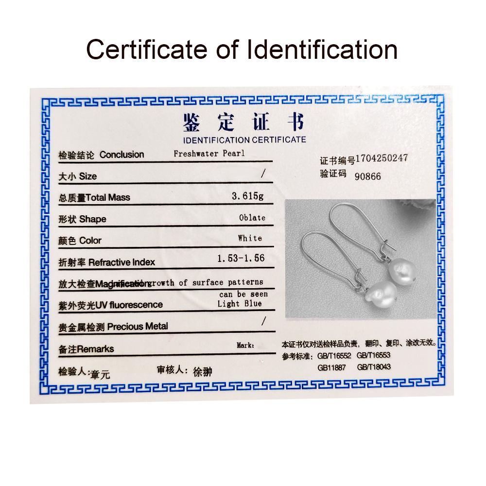 SENIKO Natural Freshwater Big Baroque Pearl Earrings Fashion Pearl Drop Earrings For Women Party Jewelry