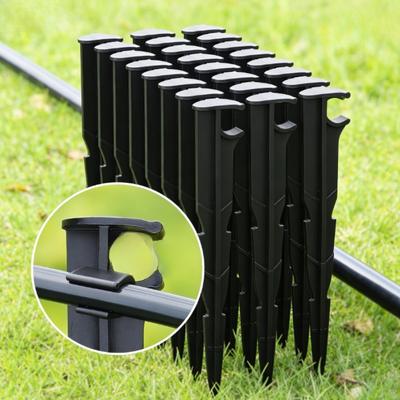 32 pièces 16mm Support de Tuyau d'Eau Ancre de Tuyau d'Arrosage Goutte à Goutte Support Multifonctionnel pour Tuyau Accessoires de Jardinage