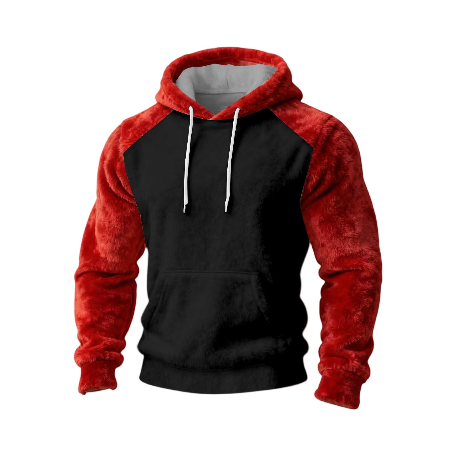 

Спортивный костюм с капюшоном, унисекс, одежда для бега, пуловер с длинными рукавами, толстовка с капюшоном XL чёрный