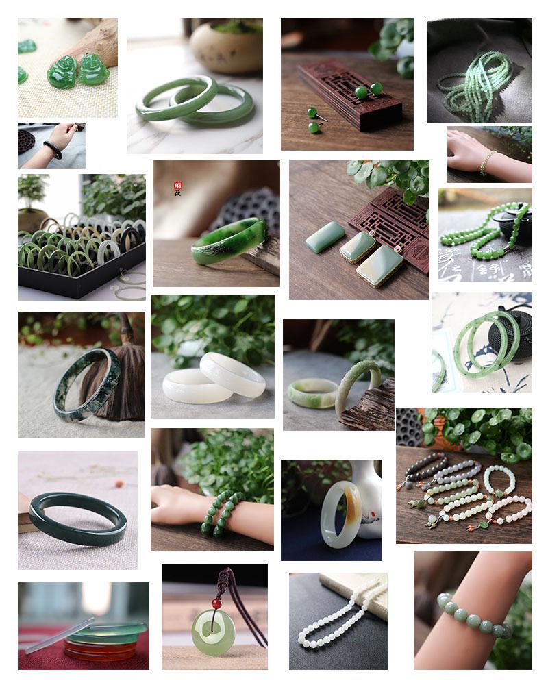 Bracelet Banshan Shui Agate Calcédoine: Jade Glacé, Style Fin & Ancien pour Filles