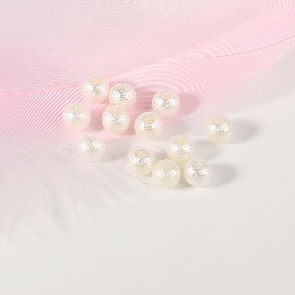 10-500Pcs ABS Wrinkled Pearl Beads for DIY Jewelry Craft Making Home Decoration Art Faux Pearls for Vase Fillers