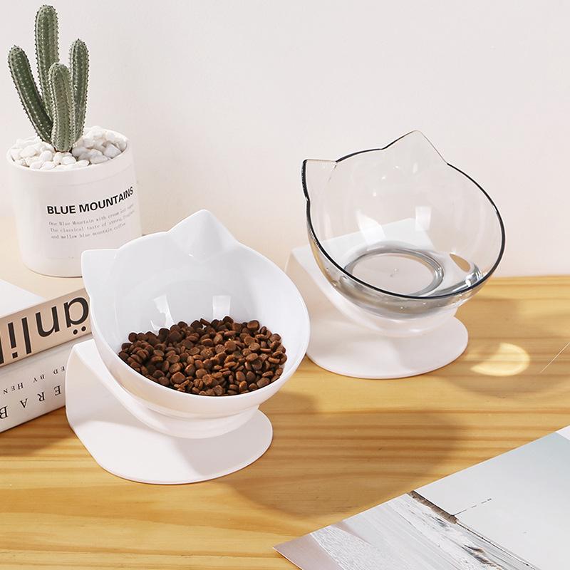Cat Bowl Premium Foot Dog Bowl Neck Protector Cat Pet Food Water Bowl Anti-tip Binaural Pet Feeding Cat Accessorie Pet Dessert Bowl