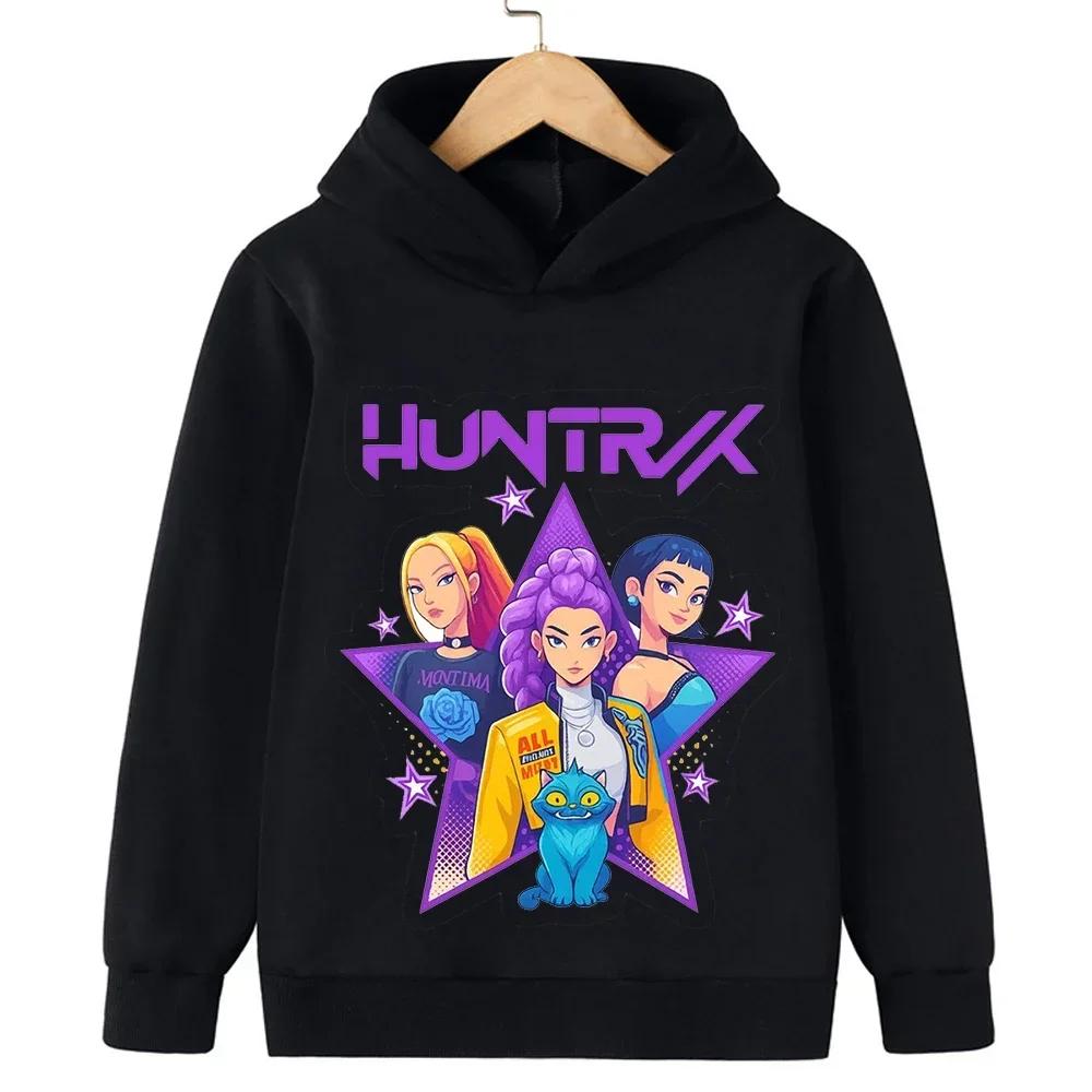 Children's Clothing Y2K KPop Demon Hunters Hoodies Teenage Girls Boys Rumi KPop Demon Hunters Hoody Autumn Casual Long Sleeve