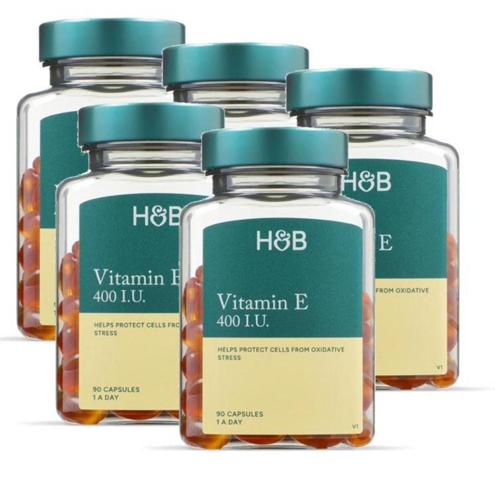 Holland & Barrett Vitamin E 400 IU Softgels & E 5 pcs 90 Tablets