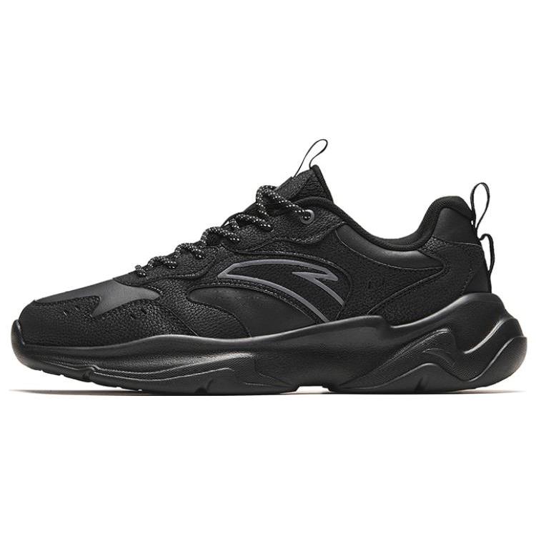 New Anta Life Collection Wear Resistant Low Top Casual Shoes Men's Black 912328815-5
