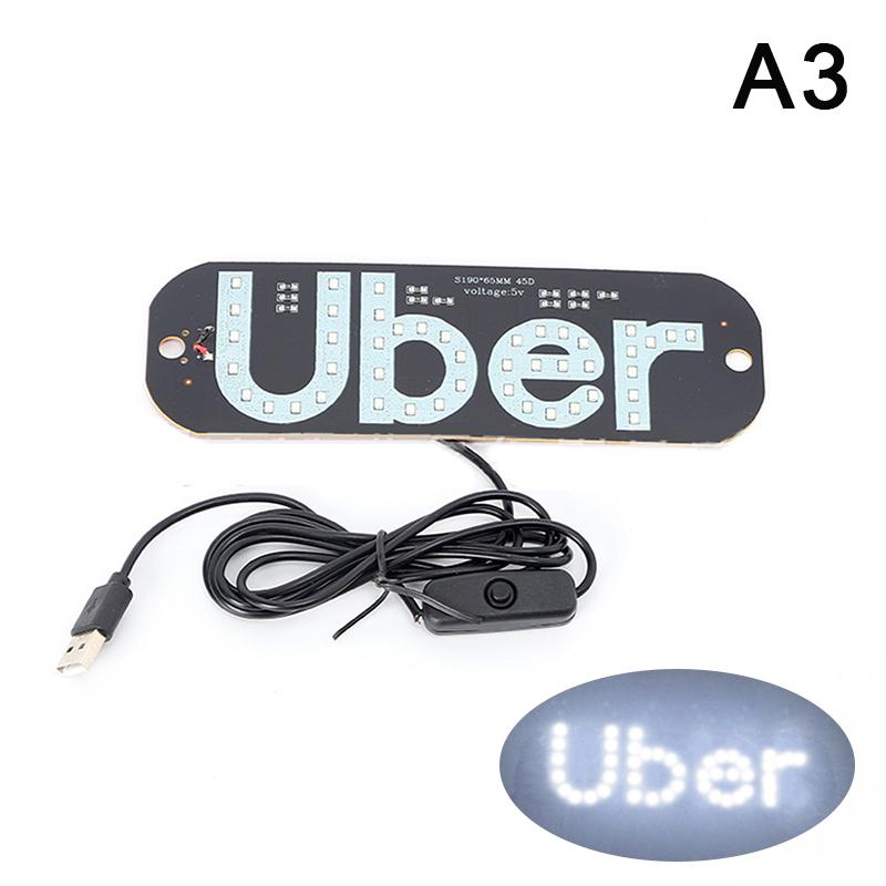 Light Sign For Car, Light Decal For Car Windshield With Suction Cups, Taxi Sign Light, Cab Indicator Lamp, CigaretteUSB