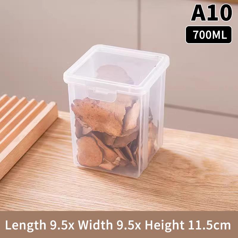 Герметичный пластиковый контейнер для хранения продуктов Прозрачные банки для круп, конфет, сушеных продуктов Контейнеры для хранения в холодильнике Бытовые кухонные