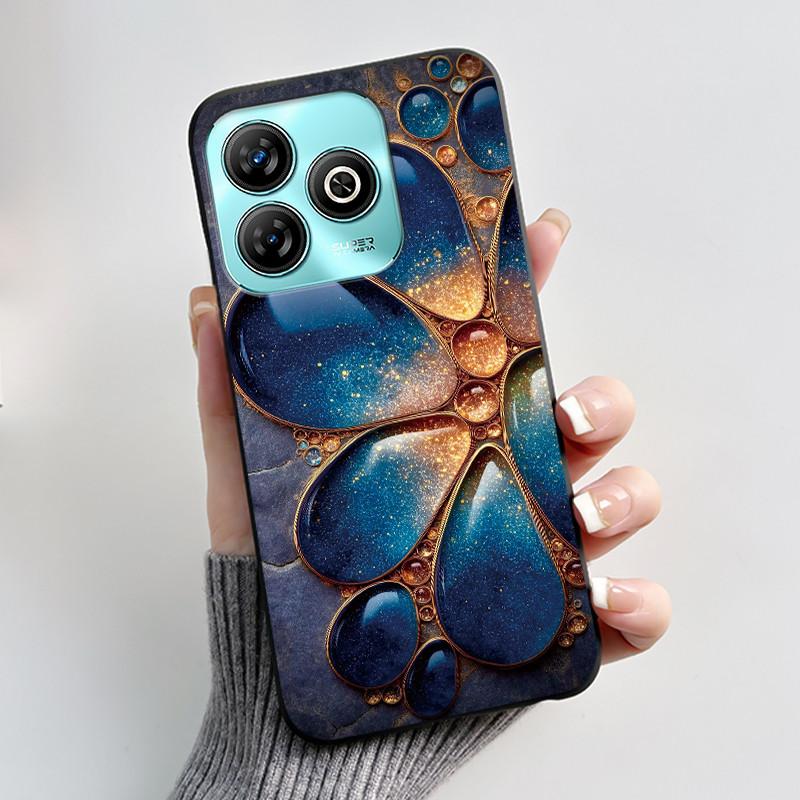 Phone Casing For ZTE Blade A75 4G Case Z2359 Luxury Dragon Cute Cool Boys Girls Black Matte Soft Silicone Protective Back Cover