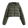 Womens Short Hooded Winter Puffer Jacket Multi-color Casual Warm Coat