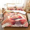Kawaii Akai Haato Zestaw Pościeli Pojedynczy Bliźniak Pełny Queen King Size Zestaw na Łóżko Sypialnia dla Dorosłych Dzieci Zestawy Poszewek na Kołdrę z Nadrukiem 3D Łóżko Anime