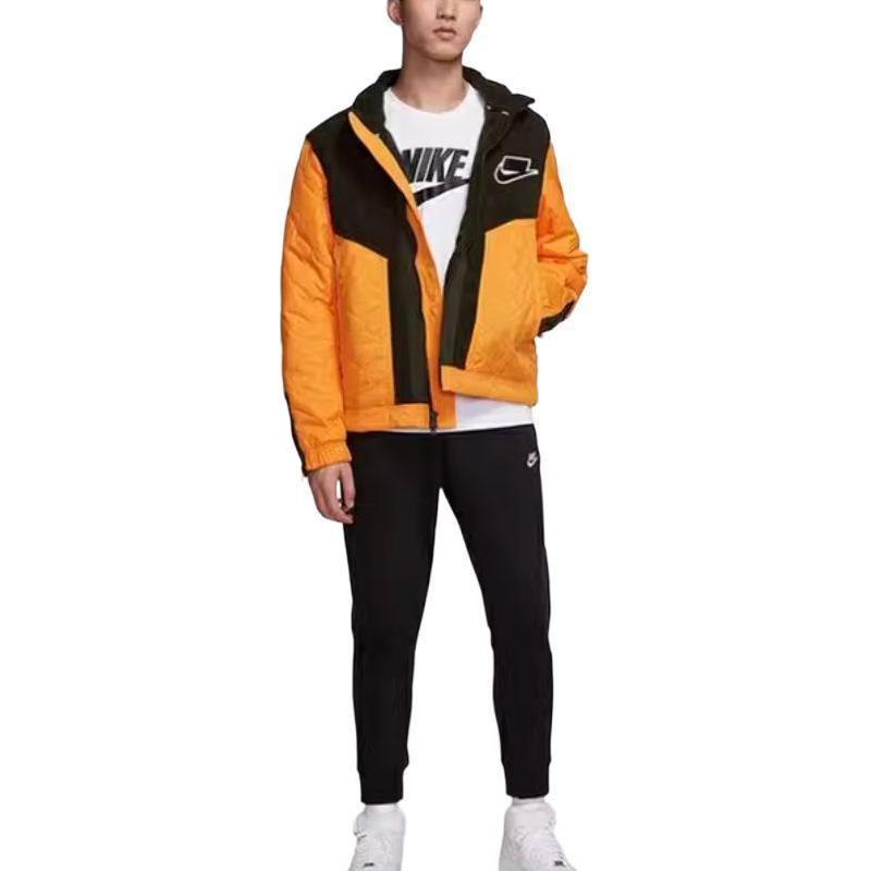 Nike Abbigliamento sportivo Giacca da uomo con colletto sportivo imbottita sinteticamente Arancione dorato BV4583-886