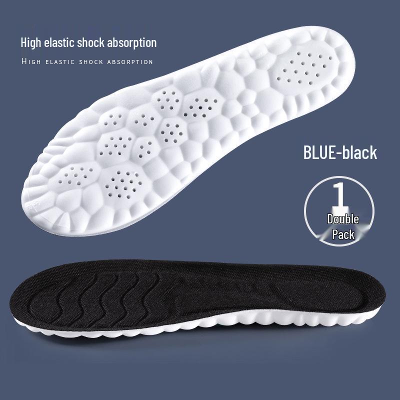 

Мужские и женские стельки Cloud Step с высокой эластичностью, амортизирующие, дышащие, комфортные, для спорта, влагоотводящие, с мягкой подошвой, идеально подходят для зимы. 35-36 чёрный