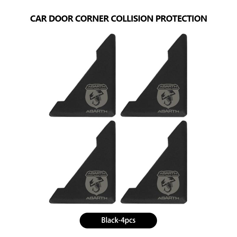 NGB5   For Abarth 4Pcs Car Door Corner Cover Anti-Scratch Protection Sticker Auto Accessories FIAT 500 FR Doblo Siena Tipo Stilo UNO