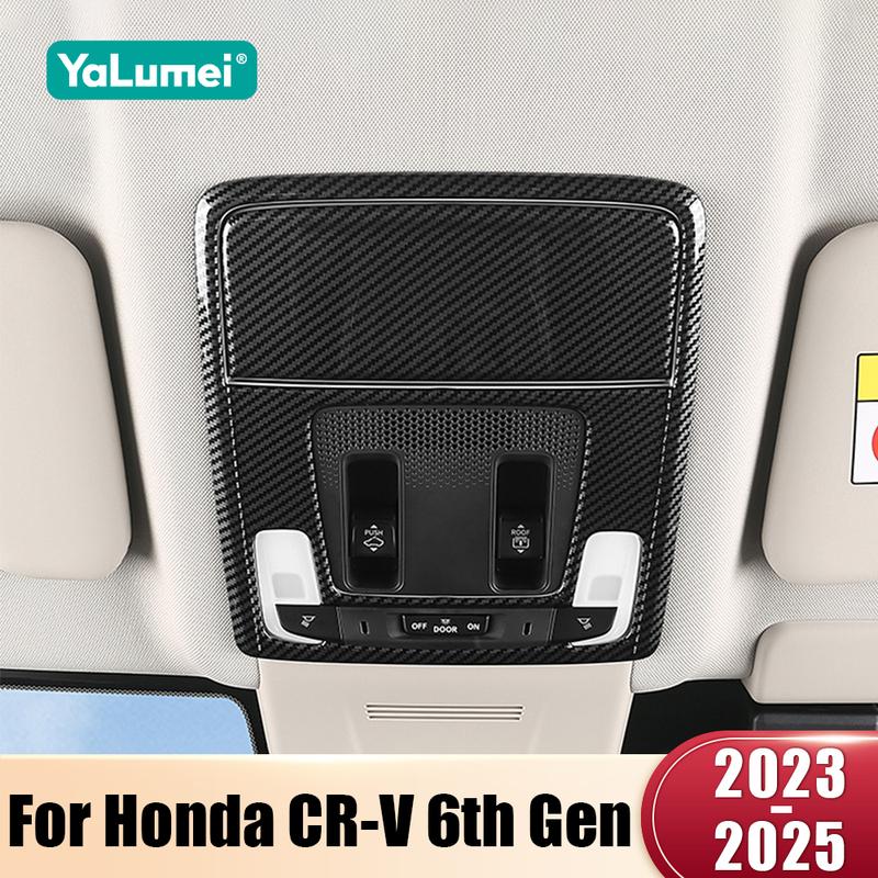 For Honda CR-V 6th Gen  2024 2025 CRV Hybrid ABS Car Front Reading Light Cover Trim Frame Sticker Interior Accessories