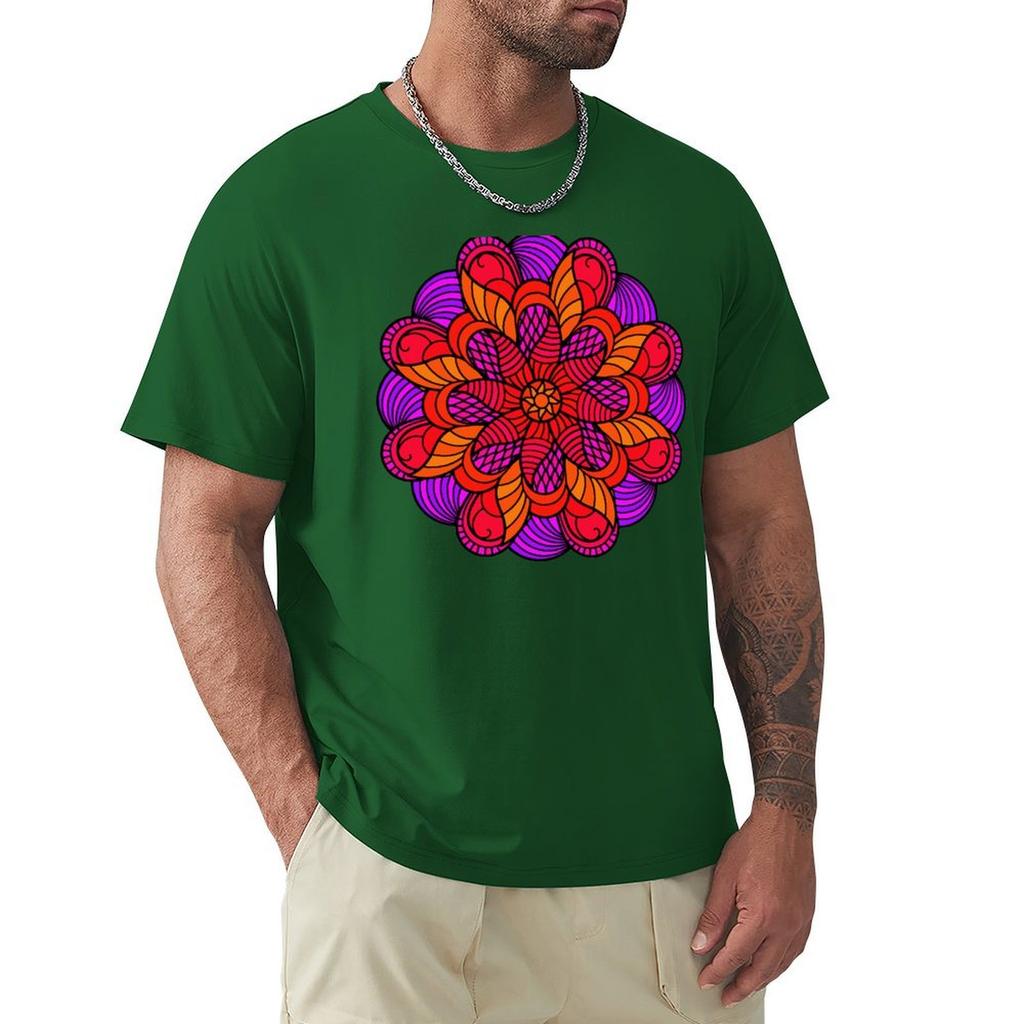 Mandala 16 T-Shirt Graphic Tee Shirt Sports Fans Anime Stuff Mens T Shirt