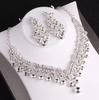 2025 Bridal Rhinestone Necklace & Earring Set: Elegant European-American Wedding Accessories