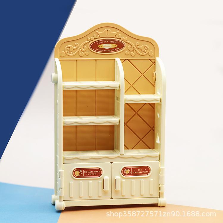 Doullhouse Doll House Dining Rack Simulation Kitchen Furniture Miniature Scene Accessories Model Ornament Toys