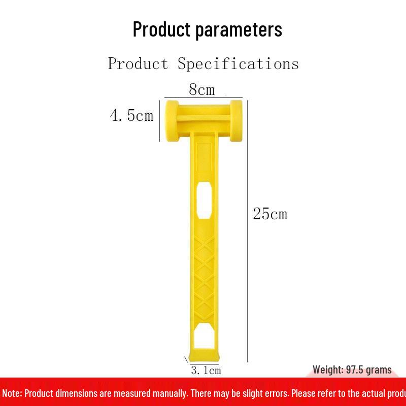 Multifunctional Copper Handle Hammer: 6-in-1 with Built-in Screwdriver and Small Round Head