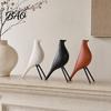 Estilo de Decoração Minimalista Nórdico Pássaro Decoração de Mesa, Estátua de Design Aerodinâmico Medieval para Casa Escritório Estante Prateleira de Lareira Peça Central