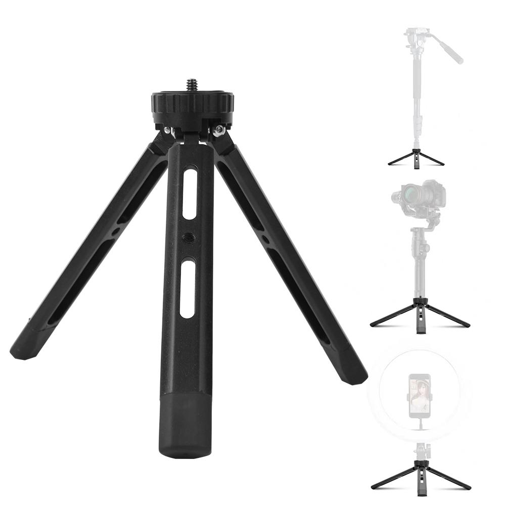 Aluminium Alloy Mini  Desktop Tripod Adjustable 14"" Screws for SLR Mirrorless Camera Mobile