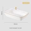 New Transparent Buffet Food Tray Large Capacity with Lid Fruit Plate Drop-proof Plastic Storage Box Desktop Storage