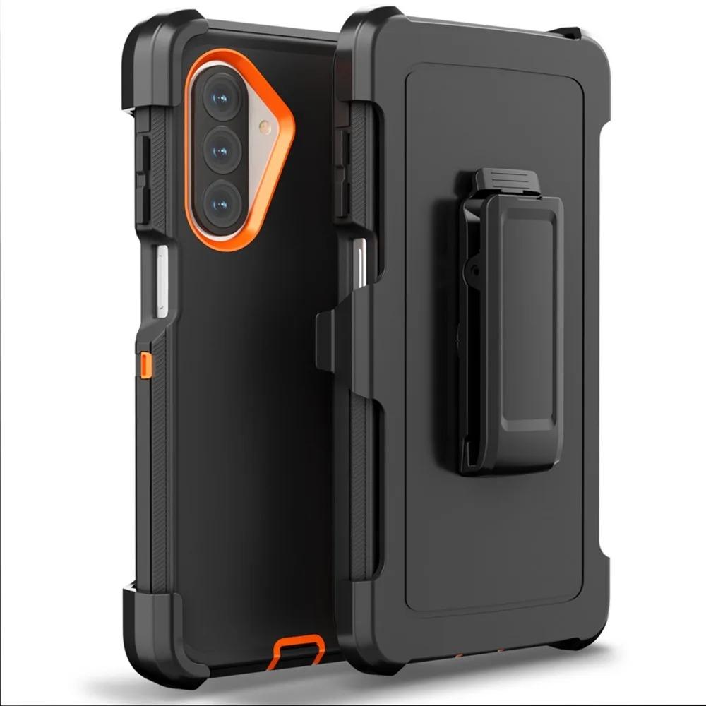 Ott Armor Box Case For Samsung Galaxy A57 A37 A17 A07 A16 A36 A56 A15 A35 A55 A05 A14 A34 A54 A33 A53 Shockproof Cover with Clip