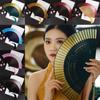 Chinese Style Folding Fan Bamboo Handle Props Fan Elegant Dance Hand Fan  Home Decoration