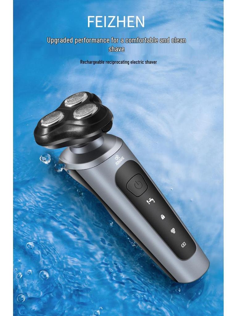 9D Multi-Function Electric Shaver, Full Body Washable, 3-in-1 USB Car Rechargeable Beard Trimmer